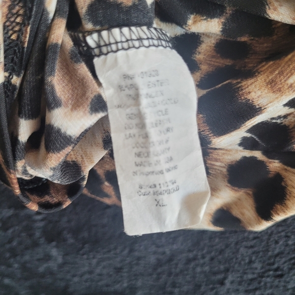 Vintage Suzie Leopard Print Women's Top Size XL - Picture 5 of 5